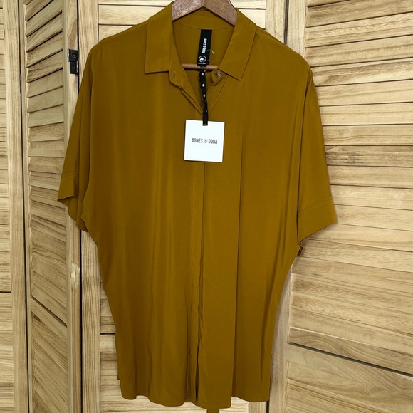Oversize Button Down Top - Picture 1 of 3